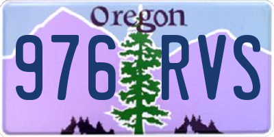OR license plate 976RVS