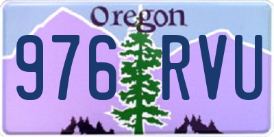 OR license plate 976RVU