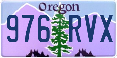 OR license plate 976RVX