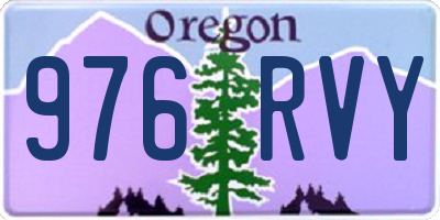 OR license plate 976RVY
