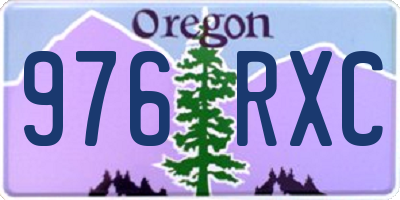 OR license plate 976RXC