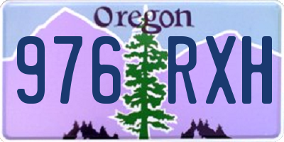 OR license plate 976RXH