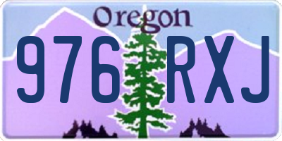 OR license plate 976RXJ