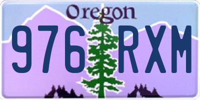 OR license plate 976RXM