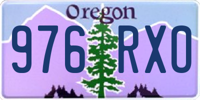 OR license plate 976RXO