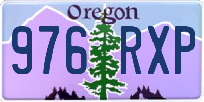 OR license plate 976RXP