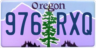 OR license plate 976RXQ
