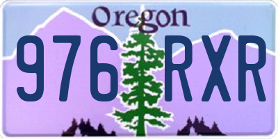 OR license plate 976RXR