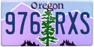 OR license plate 976RXS