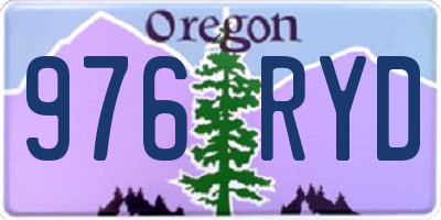 OR license plate 976RYD