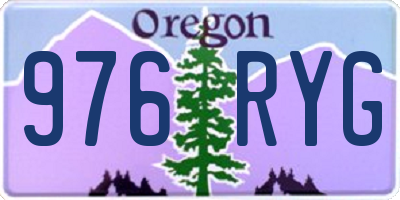 OR license plate 976RYG