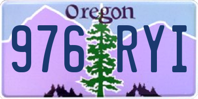 OR license plate 976RYI