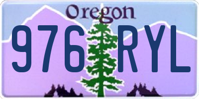 OR license plate 976RYL
