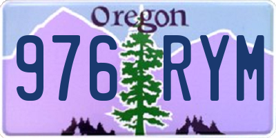 OR license plate 976RYM
