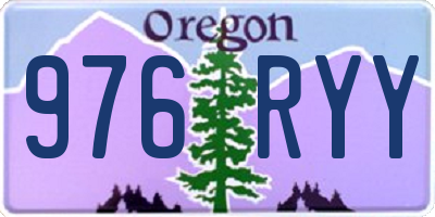 OR license plate 976RYY
