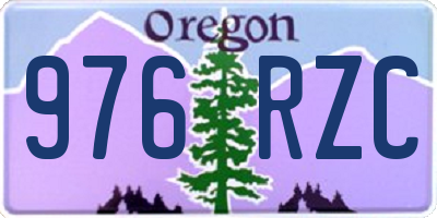 OR license plate 976RZC