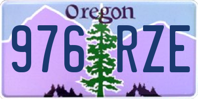 OR license plate 976RZE