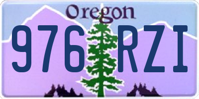OR license plate 976RZI