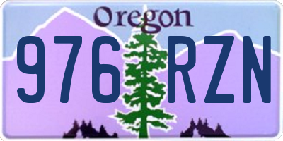 OR license plate 976RZN