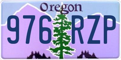 OR license plate 976RZP