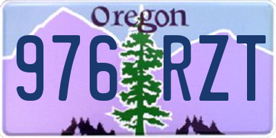 OR license plate 976RZT