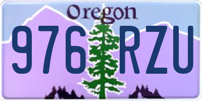 OR license plate 976RZU
