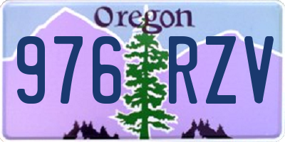 OR license plate 976RZV