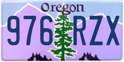 OR license plate 976RZX