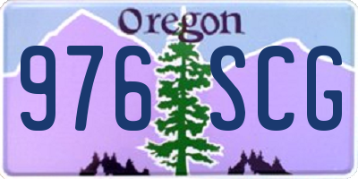 OR license plate 976SCG