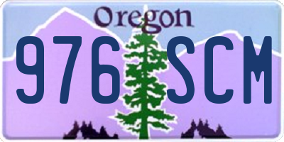 OR license plate 976SCM