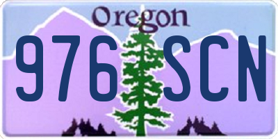 OR license plate 976SCN