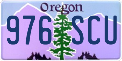 OR license plate 976SCU