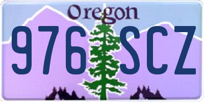 OR license plate 976SCZ