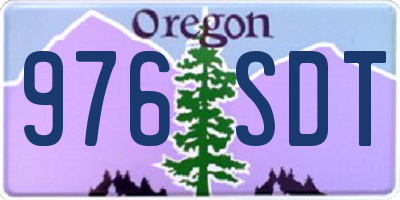 OR license plate 976SDT