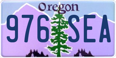 OR license plate 976SEA