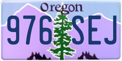 OR license plate 976SEJ