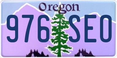 OR license plate 976SEO