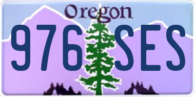 OR license plate 976SES