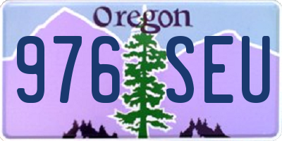 OR license plate 976SEU