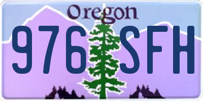 OR license plate 976SFH