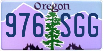 OR license plate 976SGG