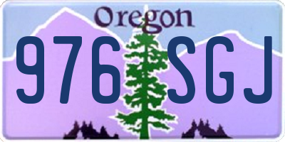 OR license plate 976SGJ