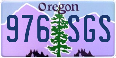 OR license plate 976SGS