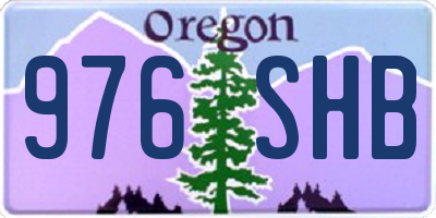 OR license plate 976SHB