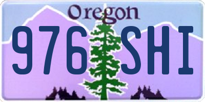 OR license plate 976SHI