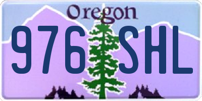 OR license plate 976SHL