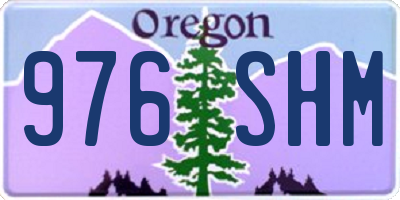 OR license plate 976SHM