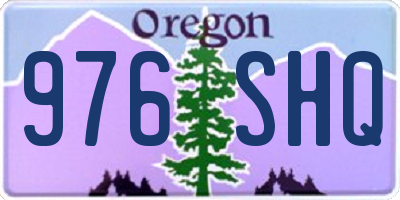 OR license plate 976SHQ