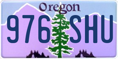 OR license plate 976SHU