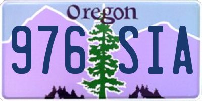 OR license plate 976SIA